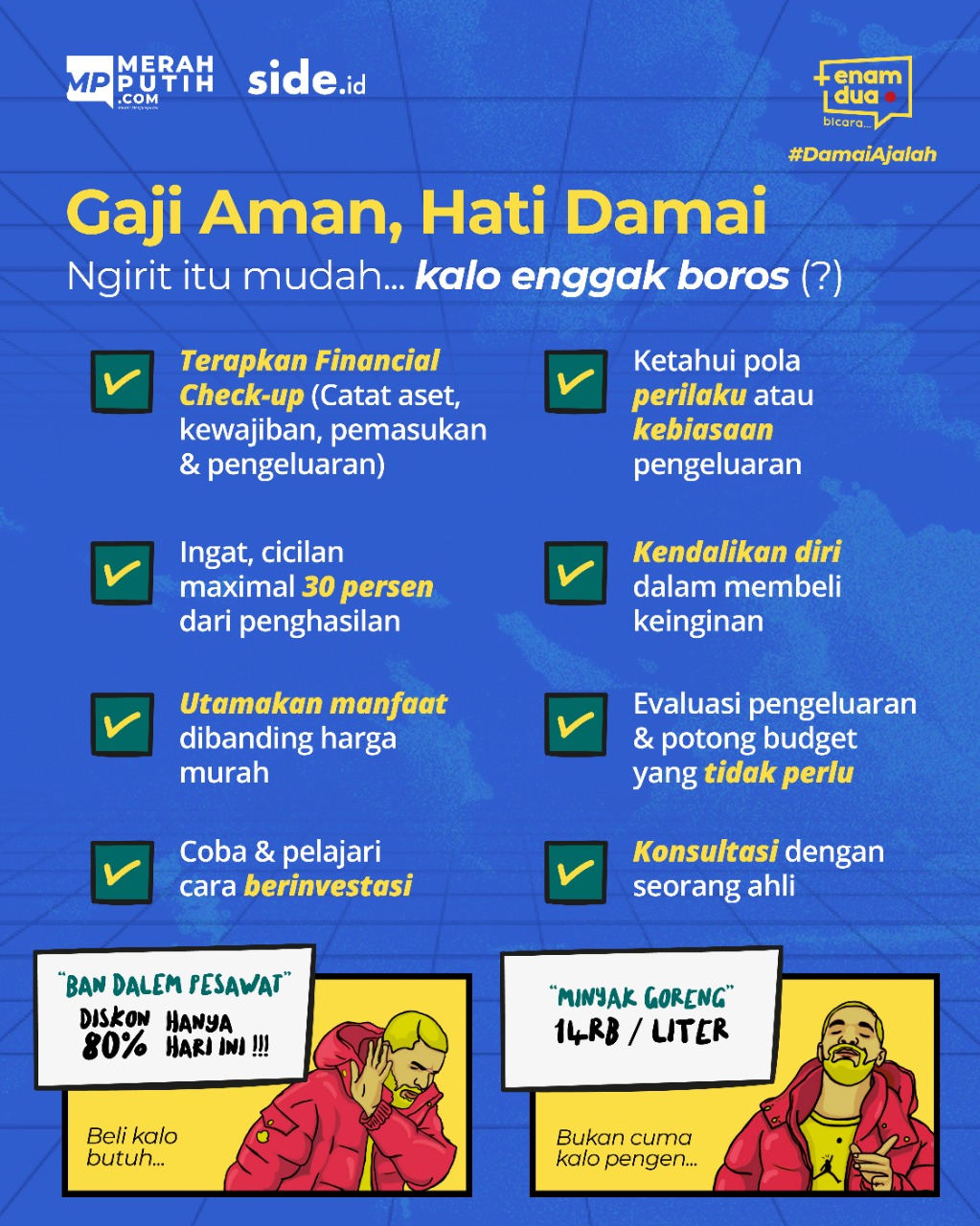 Gaji Aman, Hati Damai