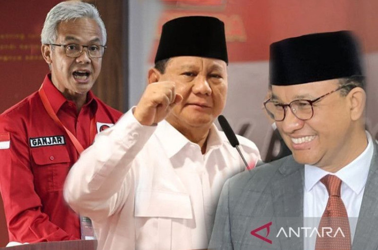 Survei SPIN: Prabowo Unggul Head to Head Lawan Ganjar dan Anies