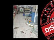 [HOAKS atau FAKTA]: Pintu Kaca Minimarket Pecah akibat Emak-Emak Berebut Minyak Goreng