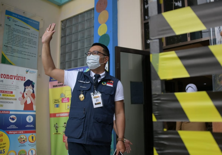 Gubernur Ridwan Kamil yang juga salah satu relawan uji klinis vaksin COVID-19 Sinovac. (Foto: MP/Dok Humas Jabar)