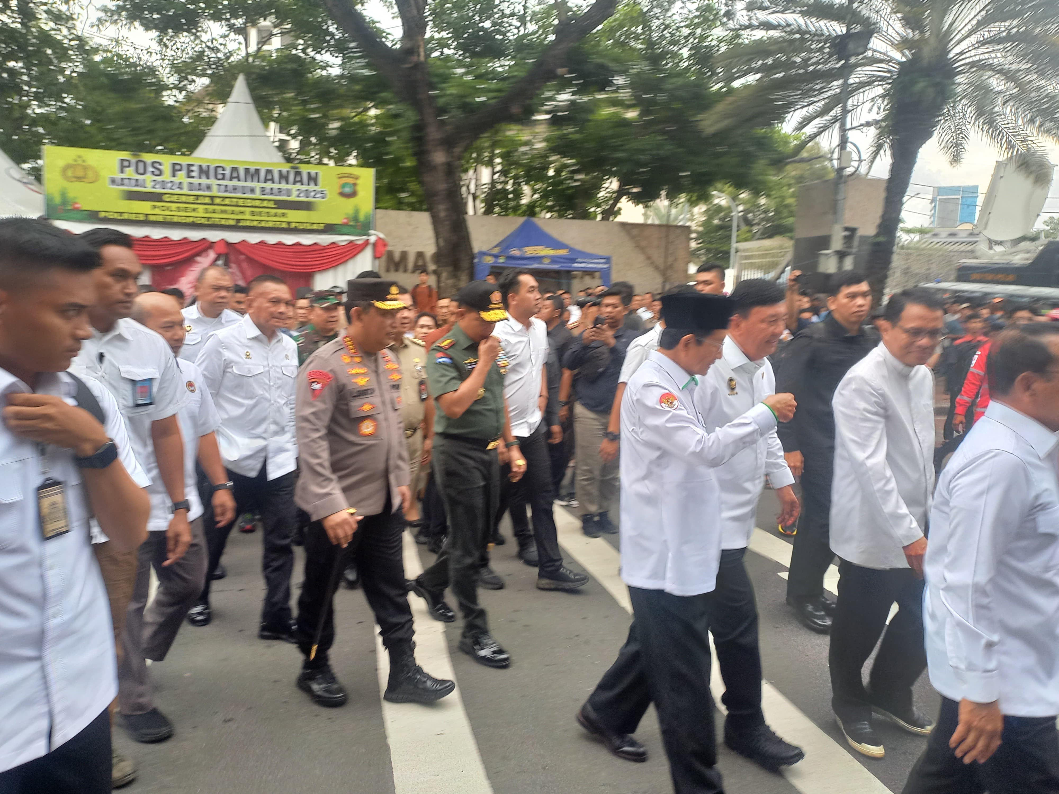 Jelang Misa Natal 2024, Jajaran Menteri dan Pj Teguh Monitoring Gereja Katedral Jakarta