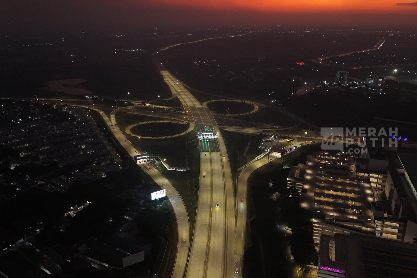 Mengintip Kemegahan Simpang Susun CBD Tol Serbaraja Tangerang