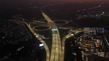 Mengintip Kemegahan Simpang Susun CBD Tol Serbaraja Tangerang  