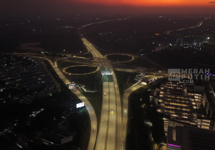 Mengintip Kemegahan Simpang Susun CBD Tol Serbaraja Tangerang  