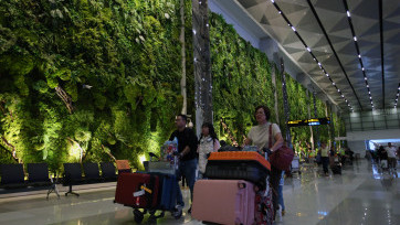 Wajah Baru Terminal 3 Bandara Soekarno-Hatta, Rimbun dengan Hutan Tropis