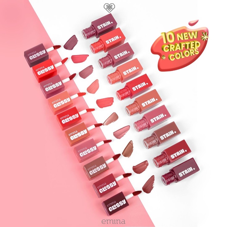 Bibir Segar dan Sehat Seharian dengan Emina Glossy Stain