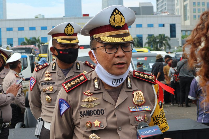 Direktur Lalu Lintas Polda Metro Jaya Komisaris Besar Polisi Sambodo Purnomo Yogo. ANTARA/Fianda Rassat
