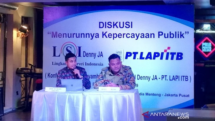 Tingkat Kepercayaan Publik terhadap Jokowi dan Sejumlah Lembaga Negara Alami Penurunan