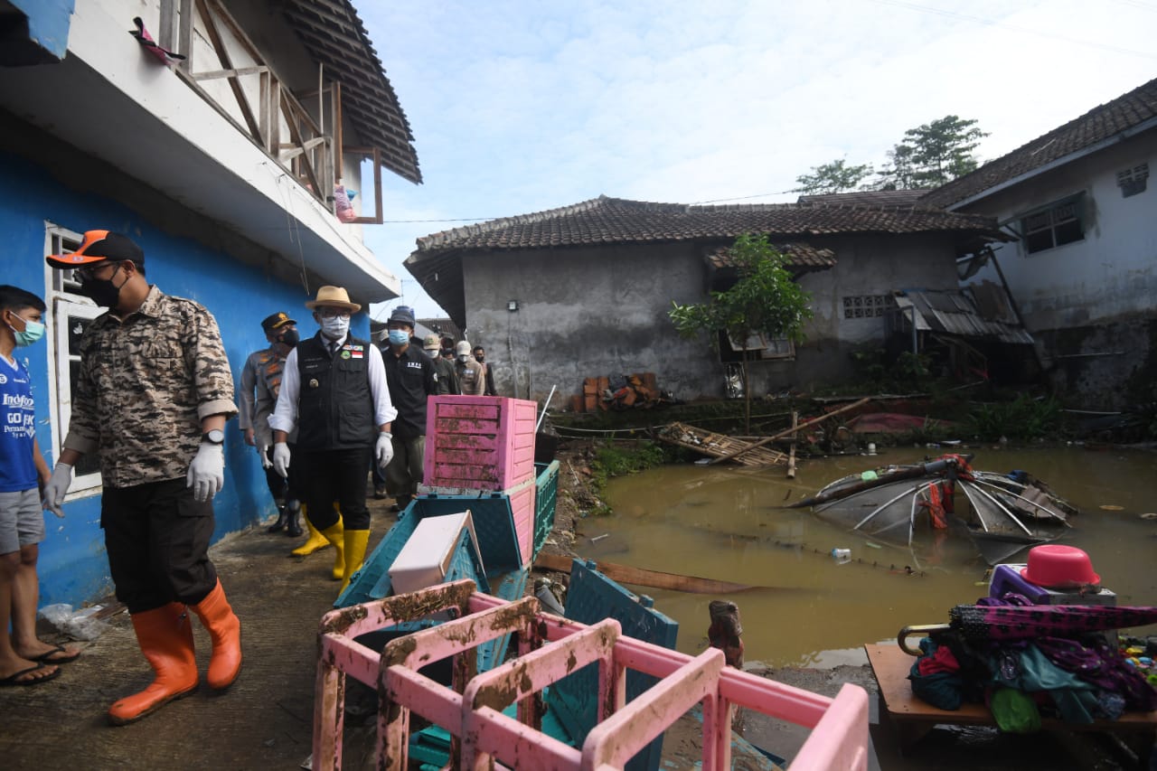 Ribuan Orang Terdampak Bencana Banjir di Kota Sukabumi 