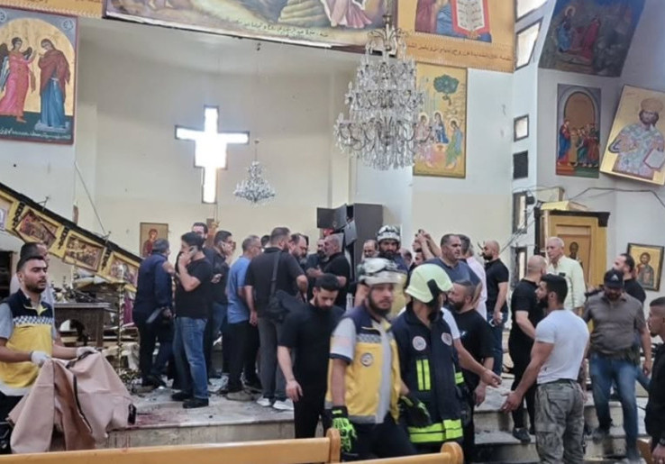 20 Orang Tewas dalam Serangan Bom Bunuh Diri di Gereja Suriah