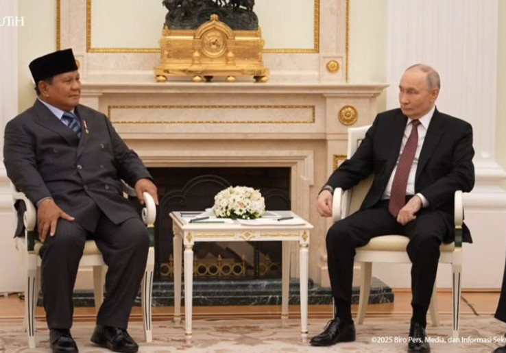 Dari Pakistan, Presiden Prabowo Subianto Menemui Putin di Istana Kremlin