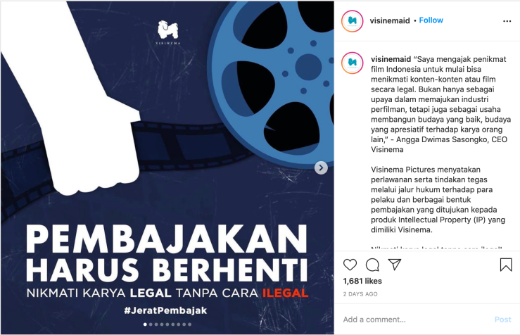 Angga Dwimas Sasongko Tegaskan Perang Lawan Pembajak Film