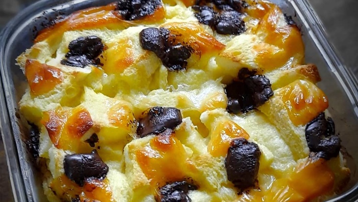 Pudding Roti Kelapa Muda nan Manis untuk Berbuka