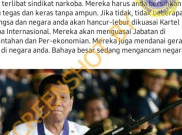 [HOAKS atau FAKTA]: Presiden Jokowi Diperingatkan Duterte karena Kartel Narkoba Lolos