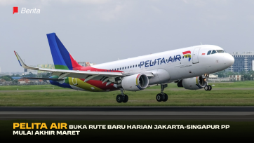 Pelita Air Buka Rute Baru Harian Jakarta-Singapur PP Mulai Akhir Maret
