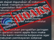 [HOAKS atau FAKTA]: Bea Cukai Minta Biaya Pengaktifan Jaringan dan Garansi Apple iBox