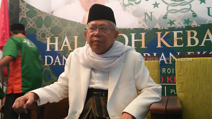 Sambangi Pesantren, Ma'ruf Amin Ajak Santri Berantas Radikalisme