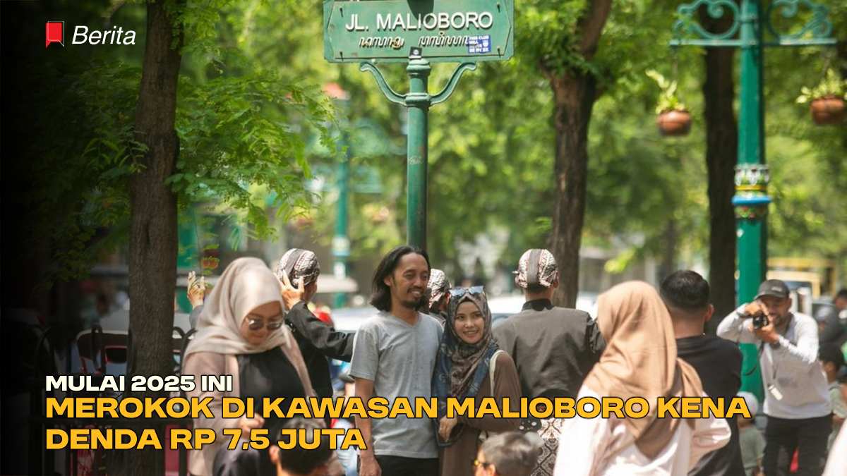 Mulai 2025 ini, Merokok di Kawasan Malioboro Kena Denda Rp 7,5 Juta