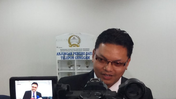 Juru bicara Mahkamah Konstitusi Fajar Laksono. (ANTARA / Maria Rosari)