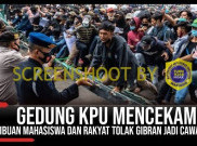[HOAKS atau FAKTA]: Ribuan Mahasiswa Tuntut KPU Batalkan Gibran Jadi Cawapres