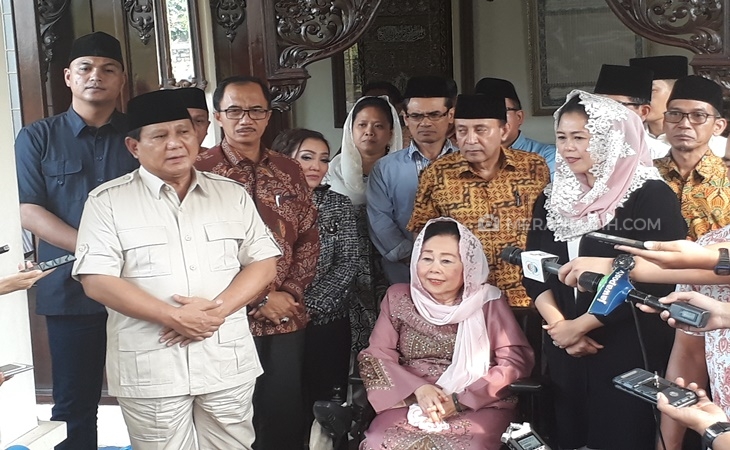 Prabowo dan keluarga Gus Dur