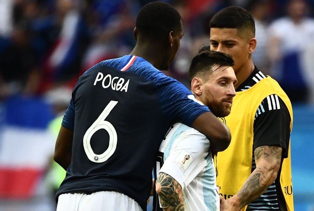 Usai Pulangkan Argentina, Pogba: Messi Selalu Membuatku Semakin Cinta Sepak Bola