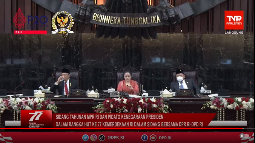Kata Ojo Kesusu Jokowi jadi Pantun Penutup Pidato Ketua MPR Bambang Soesatyo