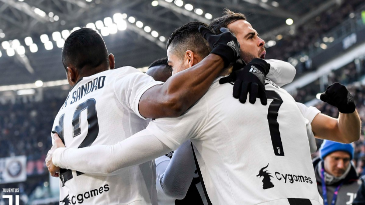 Dua Gol Ronaldo Antarkan Juventus Jadi Juara Paruh Musim