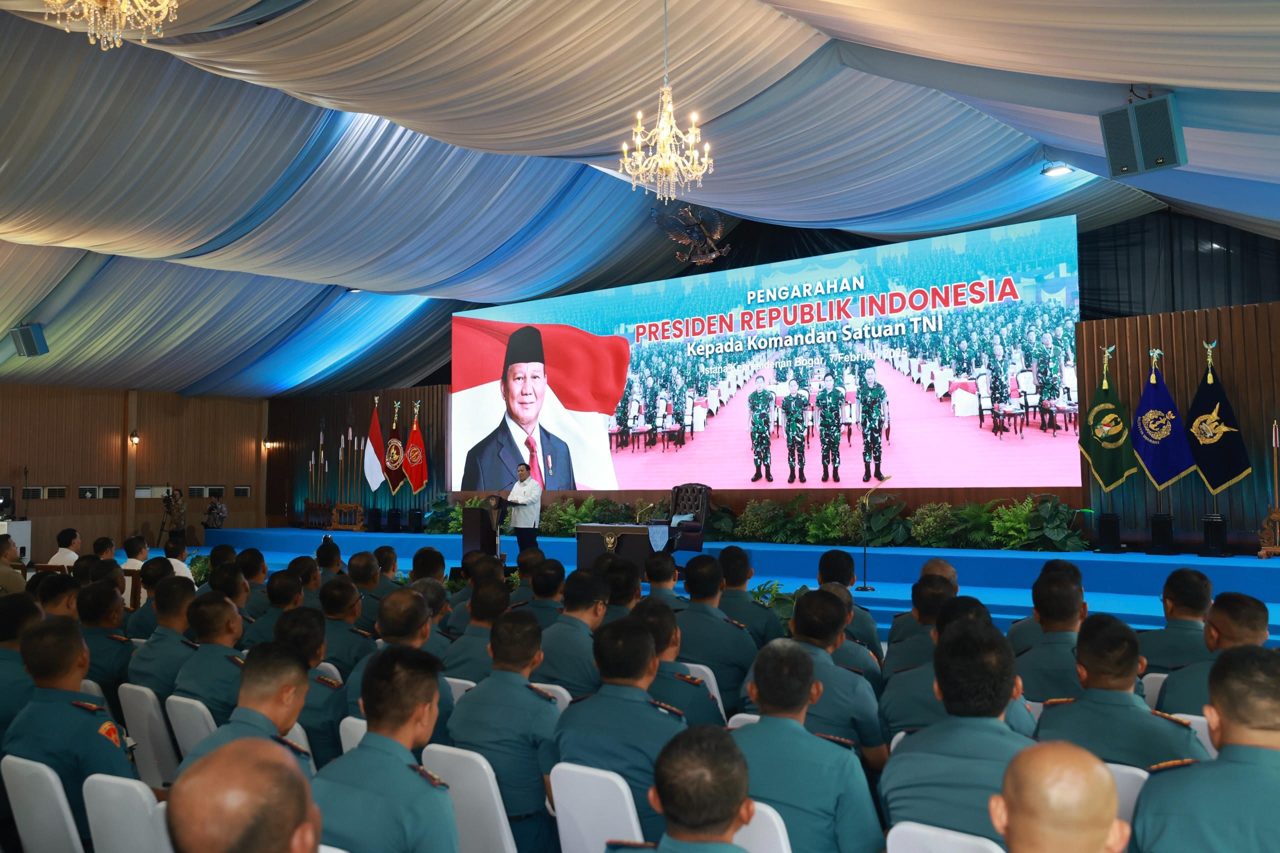 Beri Pengarahan ke 1.004 Komandan Satuan TNI, Prabowo: Negara yang Sejahtera Harus Bisa Lindungi Diri
