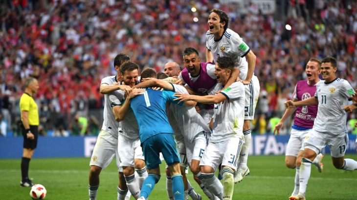 Hempaskan Spanyol, Rusia Catat Sejarah Tembus Perempat Final Piala Dunia 2018