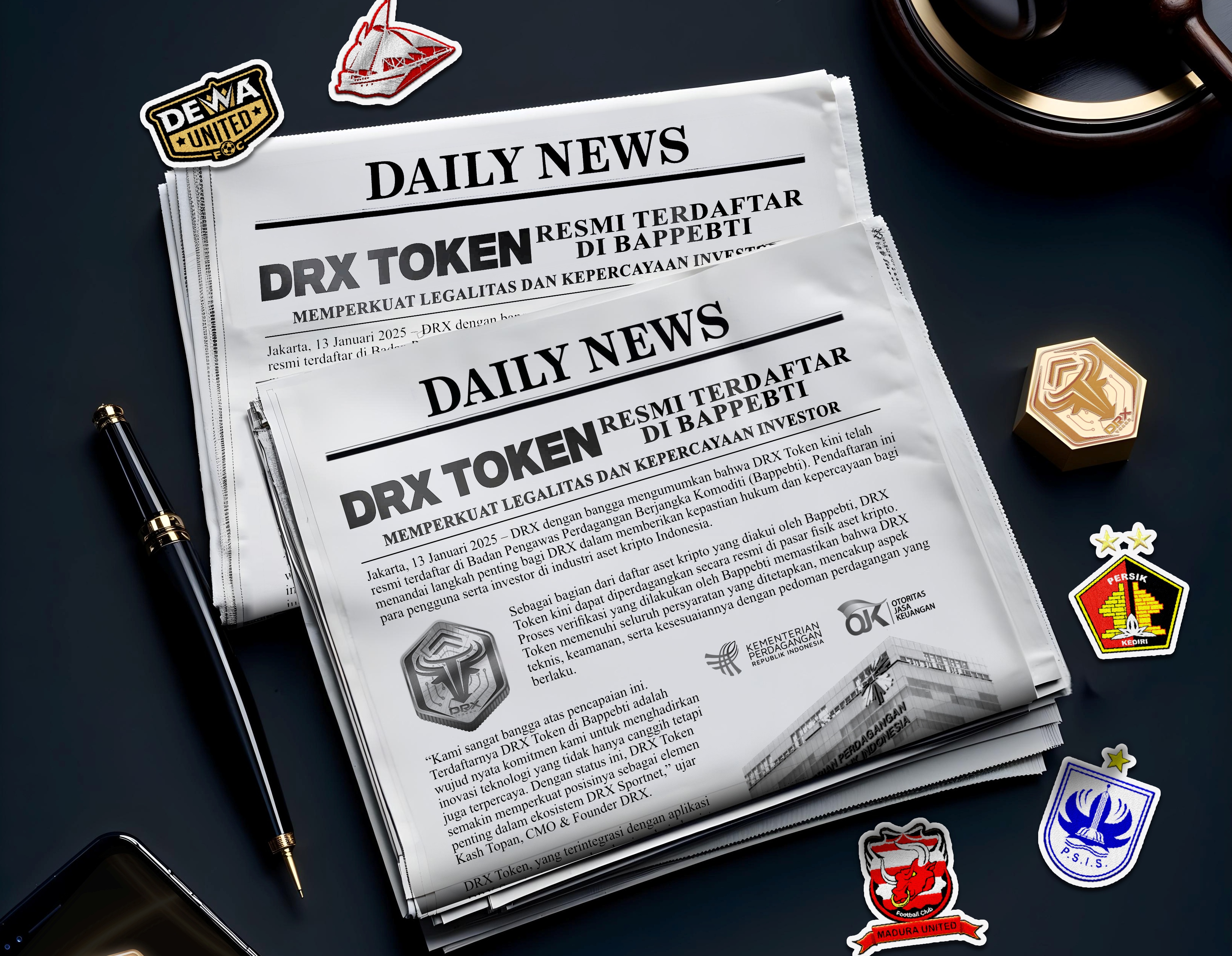 DRX Token Resmi Terdaftar di Bappebti, Bisa Diperdagangkan di Pasar Fisik Aset Kripto