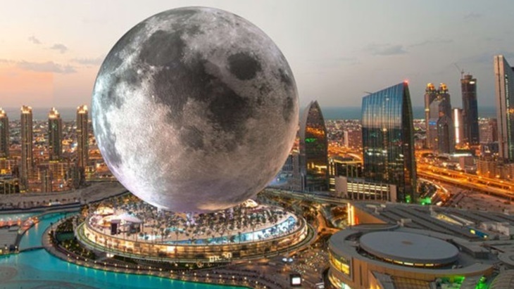 Tak Perlu ke Angkasa Luar, Ada Hotel Bulan di Dubai