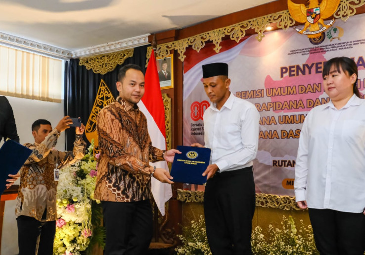 501 Warga Binaan Rutan Kelas 1 Solo Dapat Remisi