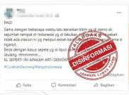 [HOAKS atau FAKTA]: Media Televisi Tidak Siarkan Demo Tolak Kenaikan Harga BBM