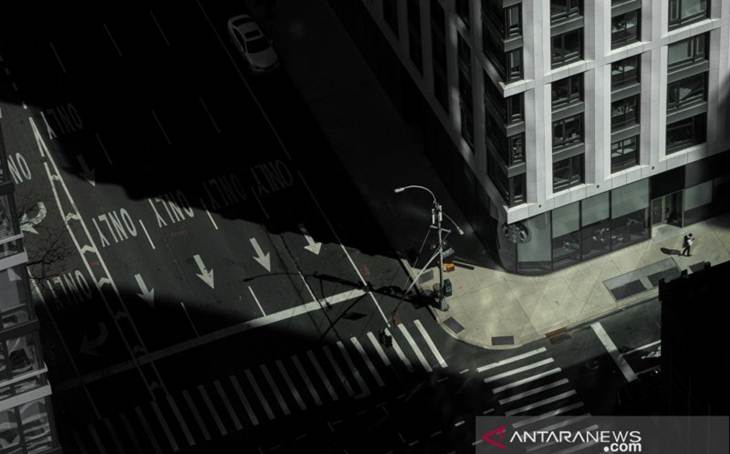 Ilustrasi: Jalan kosong terlihat di Manhattan menyusul penyebaran penyakit virus korona di New York City, AS, Minggu (15/3/2020). ANTARA FOTO/REUTERS/Jeenah Moon/wsj/cfo