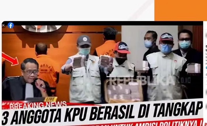 [HOAKS atau FAKTA]: 3 Anggota KPU Ditangkap KPK Akibat Terima Suap