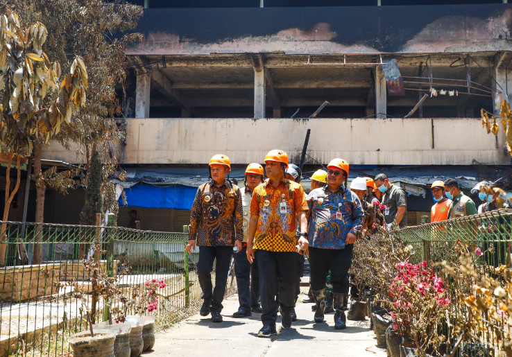Kerugian akibat Kebakaran Pasar Wonogiri Capai Rp 83 Miliar, Ahmad Luthfi Kebut Pasar Darurat