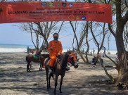 Basarnas Yogyakarta Terjunkan Petugas Patroli Berkuda di Pantai Selatan