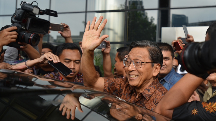 Mantan Wapres Budiono bersaksi di KPK terkait Kasus BLBI