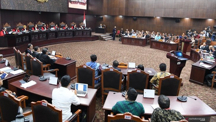 Sidang PHPU di MK. (Foto: ANTARA)