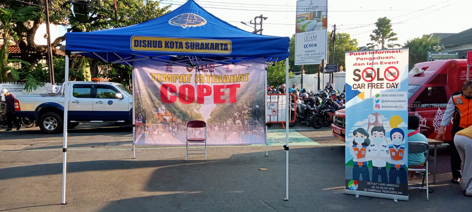 Dishub Solo Dirikan Tempat Istirahat Copet di Kawasan CFD