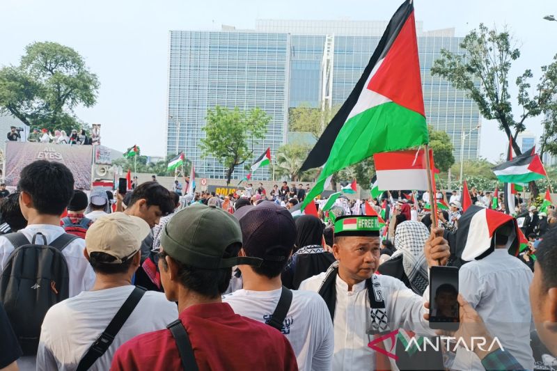 Aksi Bela Palestina di Kedubes AS Tegur Nurani Dunia