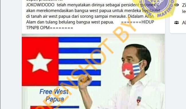 [Hoaks atau Fakta]: Presiden Jokowi Setuju Melepas Papua Barat