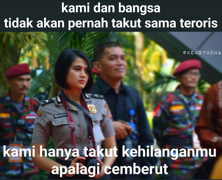 Meme Kocak Bripda Ismi Aisyah Bikin Cowok Deg-degan