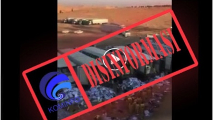 [HOAKS atau FAKTA]: Penguburan Ribuan Produk Asal Prancis di Arab Saudi
