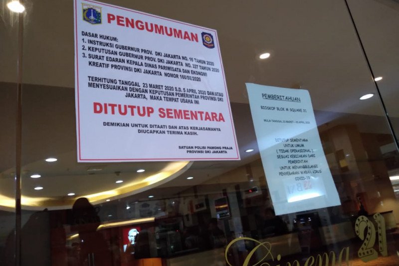Pemprov DKI Belum Izinkan Bioskop dan Gym Beroperasi