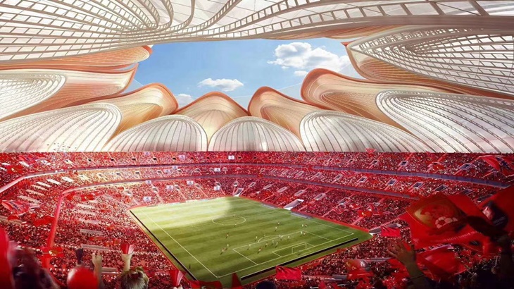 Tiongkok Sebentar Lagi Memiliki Stadion Sepakbola Terbesar di Dunia