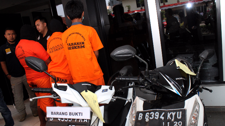 Polisi Bekuk Komplotan Maling Motor, Satu Habis Diamuk Massa