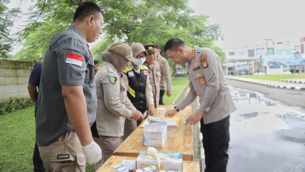 Bintara sampai Perwira di Polres Tangerang Jalani Tes Urine untuk Deteksi Penyalahgunaan Narkoba