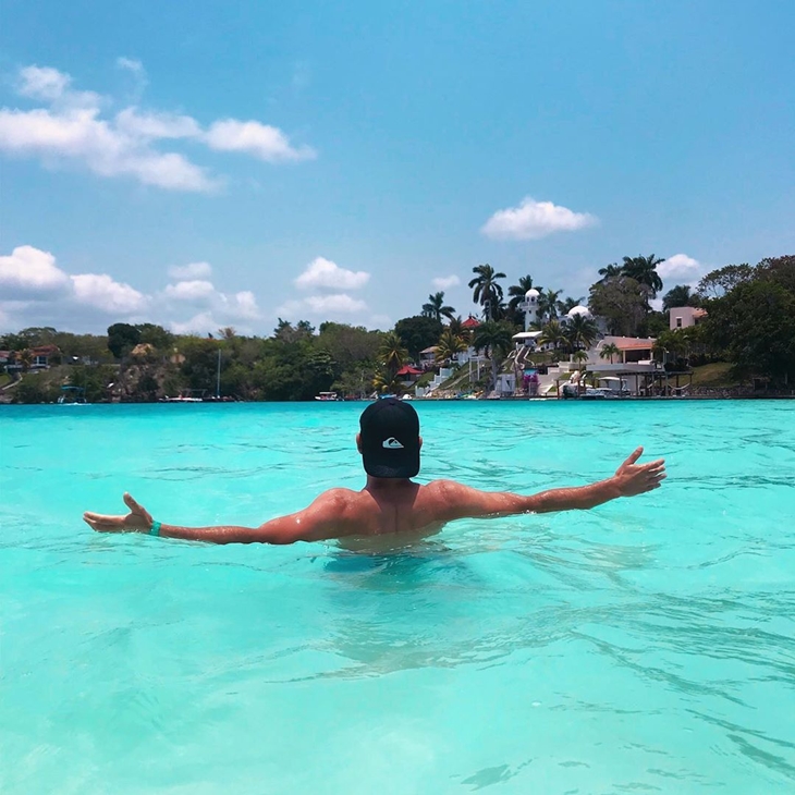 Bacalar terkenal dengan laguna tujuh warna. (Foto: instagram.com/borja_oliver)